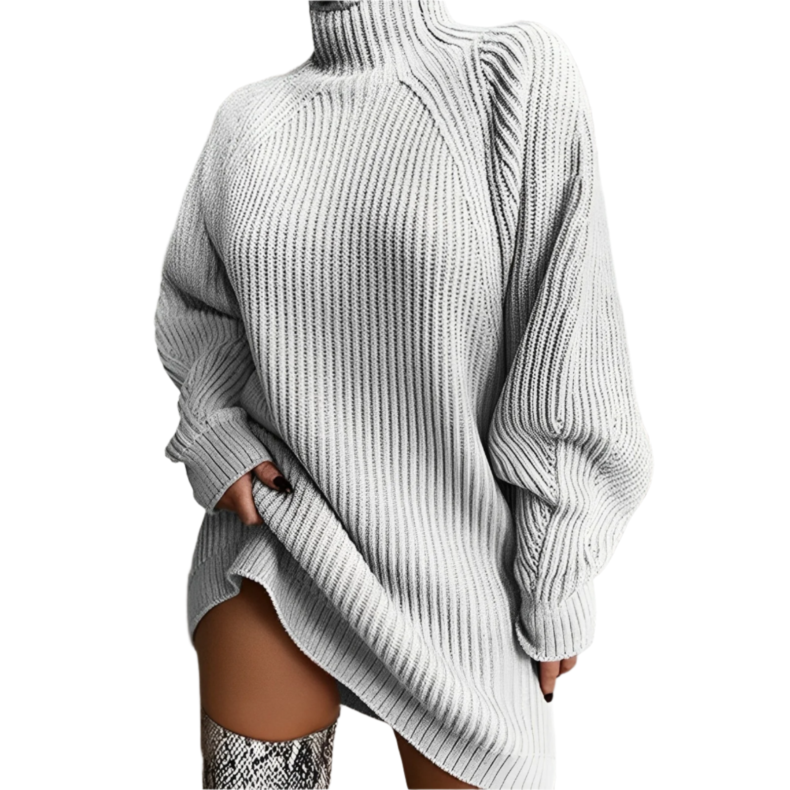 Naya | Relaxed Wool Knit Turtleneck for Women