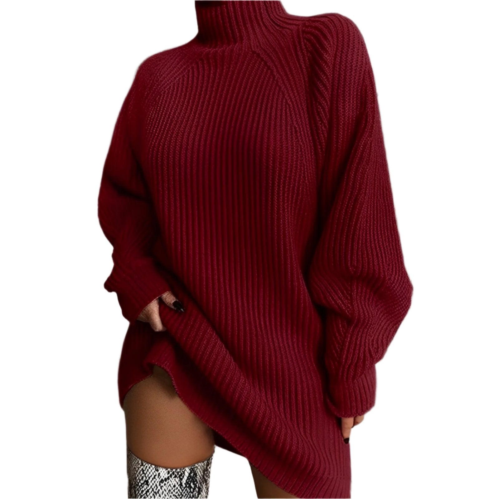 Naya | Relaxed Wool Knit Turtleneck for Women