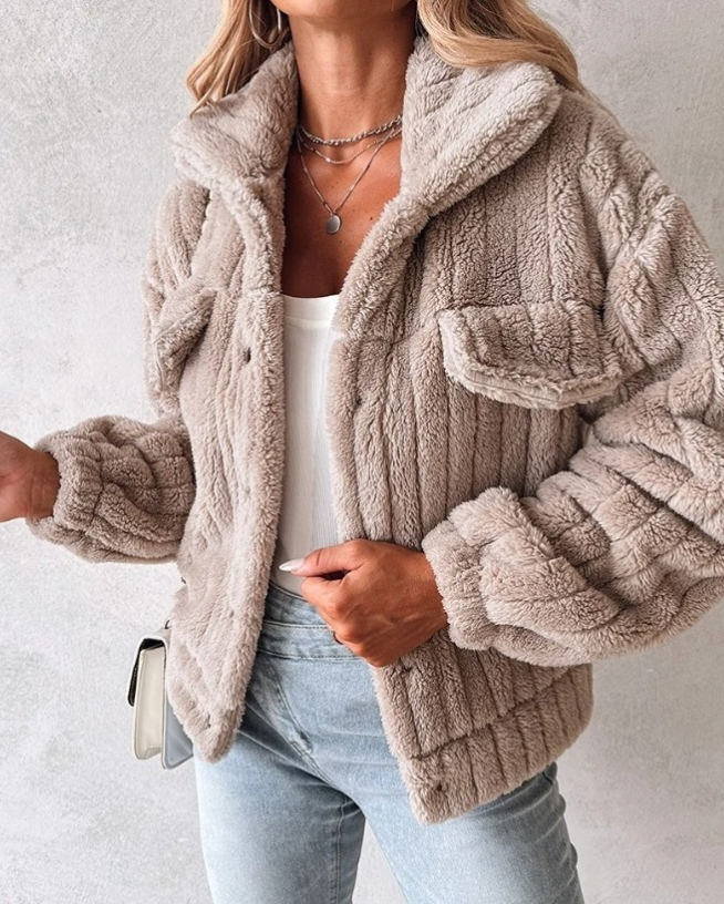 Isla | Cozy Plush Teddy Coat for Women