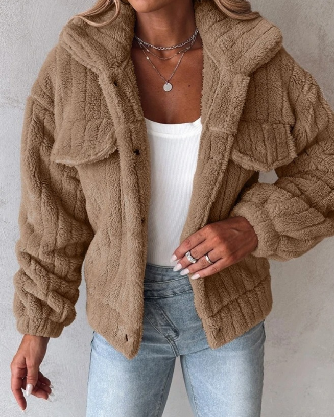 Isla | Cozy Plush Teddy Coat for Women