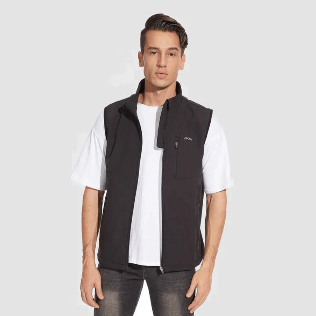 Ezra | Stand-Collar Utility Vest for Men